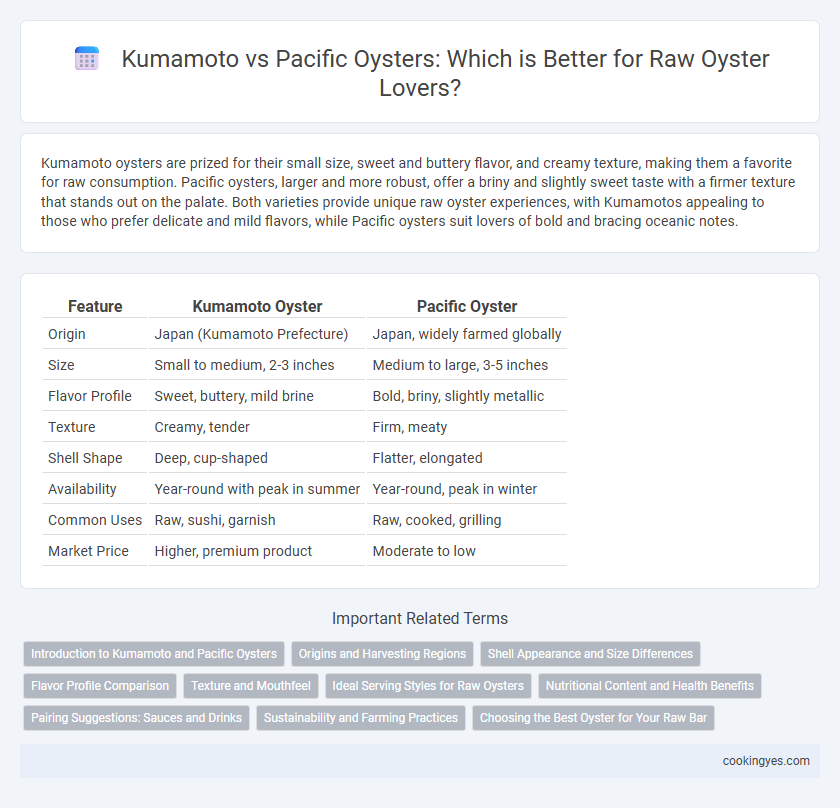 Kumamoto vs Pacific Oysters: Which is Better for Raw Oyster Lovers?