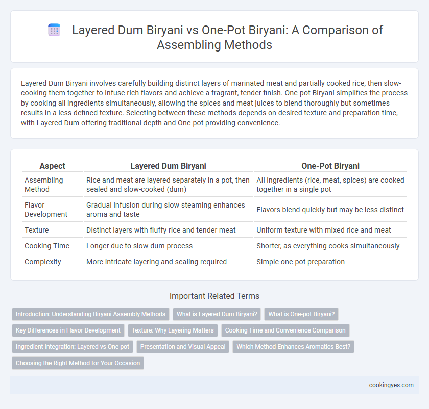 Layered Dum Biryani vs One-Pot Biryani: A Comparison of Assembling Methods