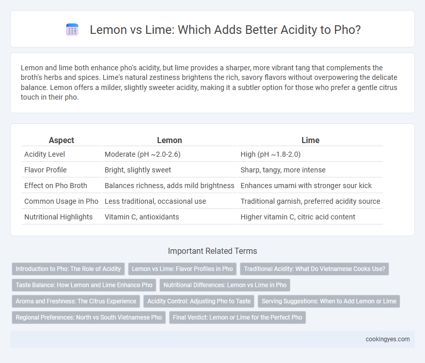 Lemon vs Lime: Which Adds Better Acidity to Pho?