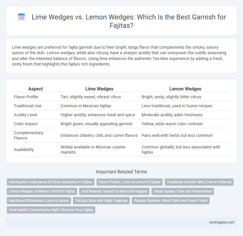 Lime Wedges vs. Lemon Wedges: Which Is the Best Garnish for Fajitas?
