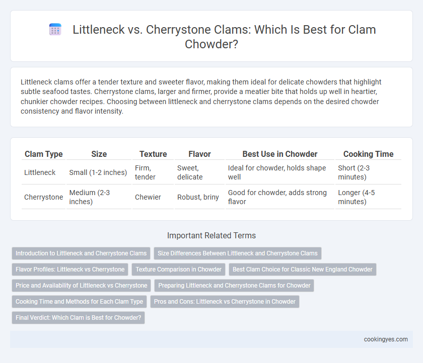 Littleneck vs. Cherrystone Clams: Which Is Best for Clam Chowder?