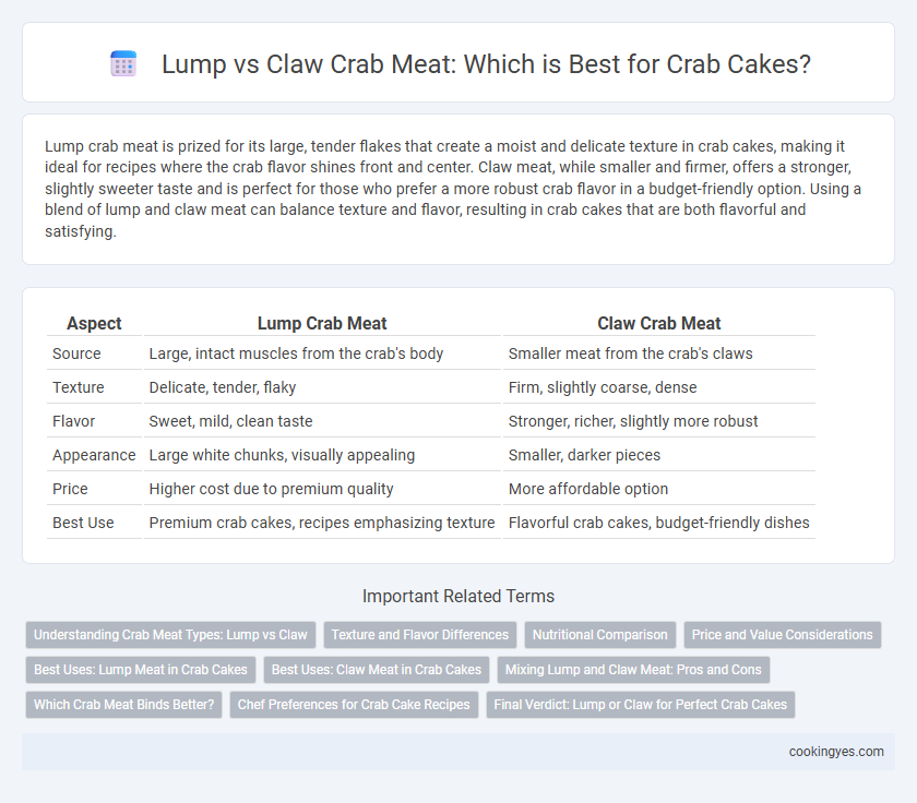 Lump vs Claw Crab Meat: Which is Best for Crab Cakes?