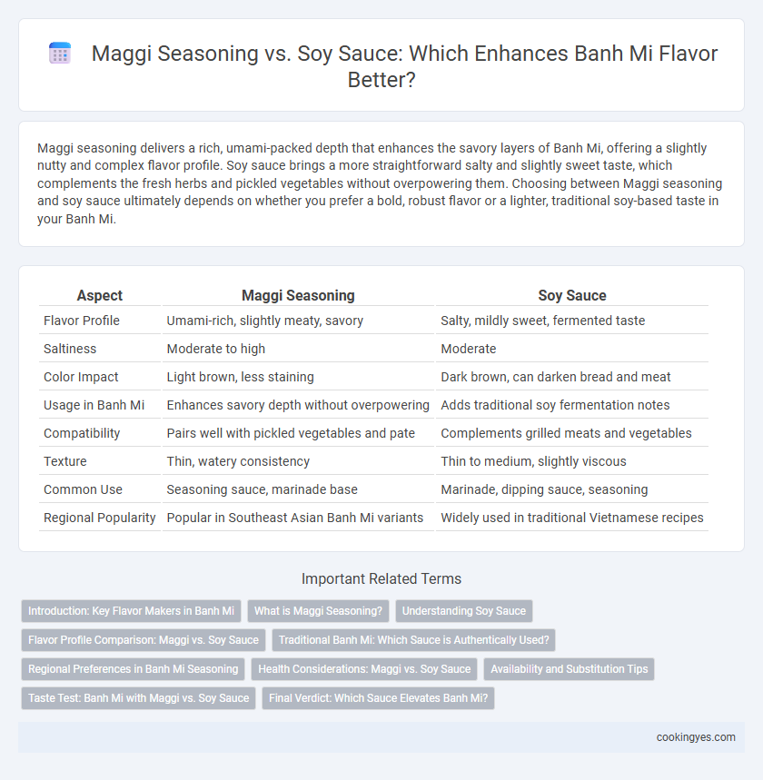 Maggi Seasoning vs. Soy Sauce: Which Enhances Banh Mi Flavor Better?