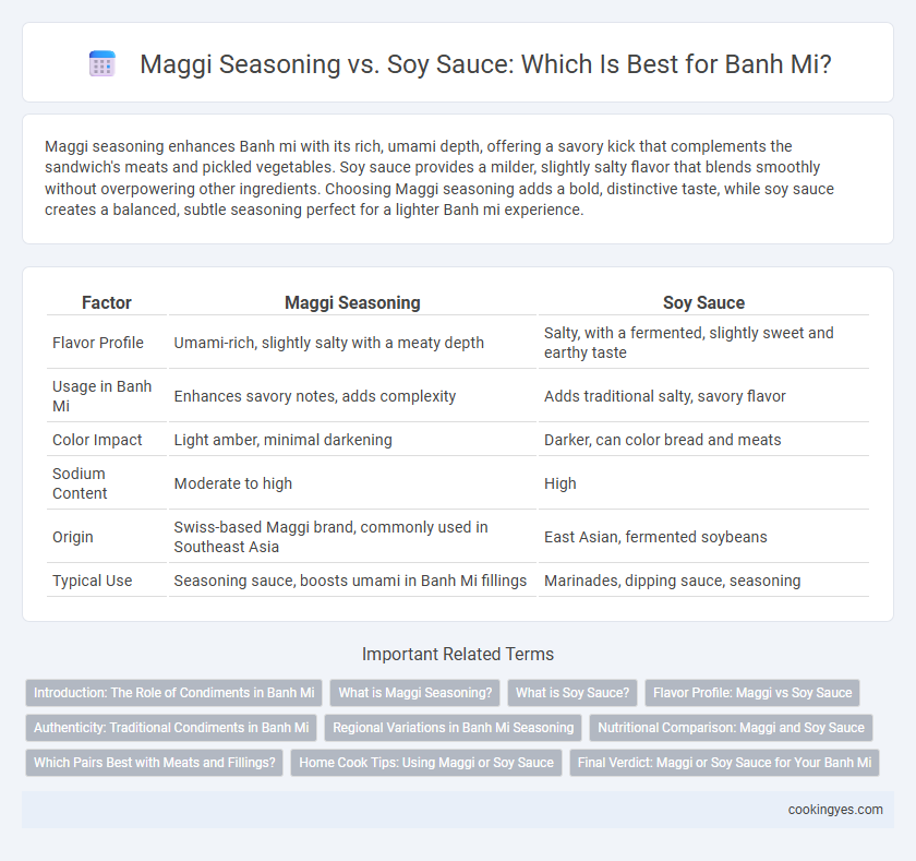 Maggi Seasoning vs. Soy Sauce: Which Is Best for Banh Mi?