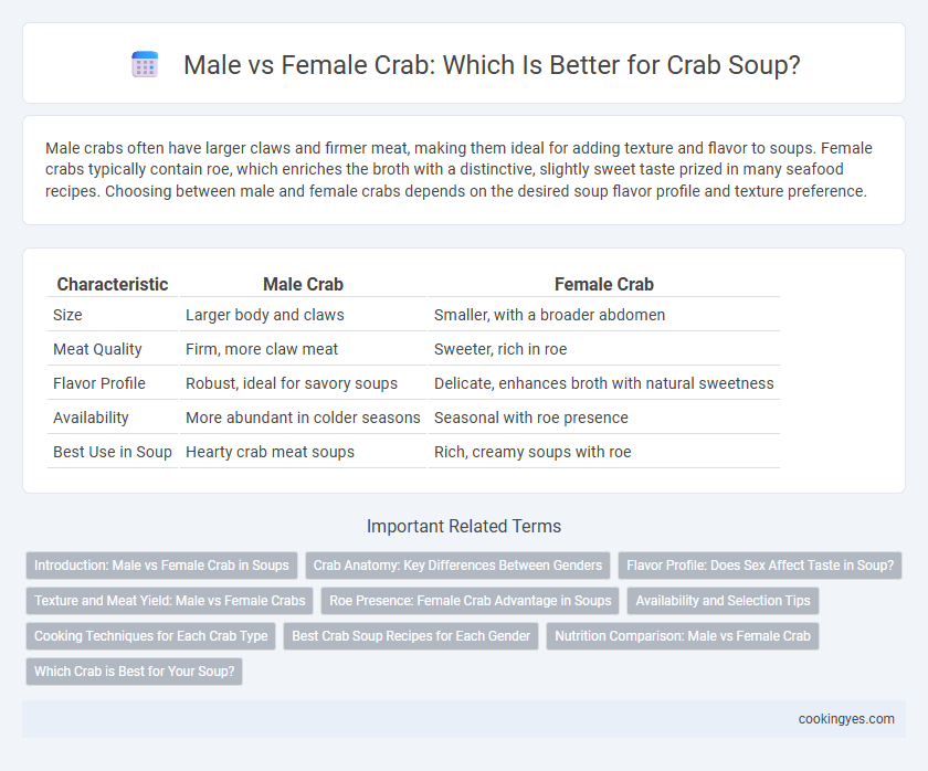 Male vs Female Crab: Which Is Better for Crab Soup?