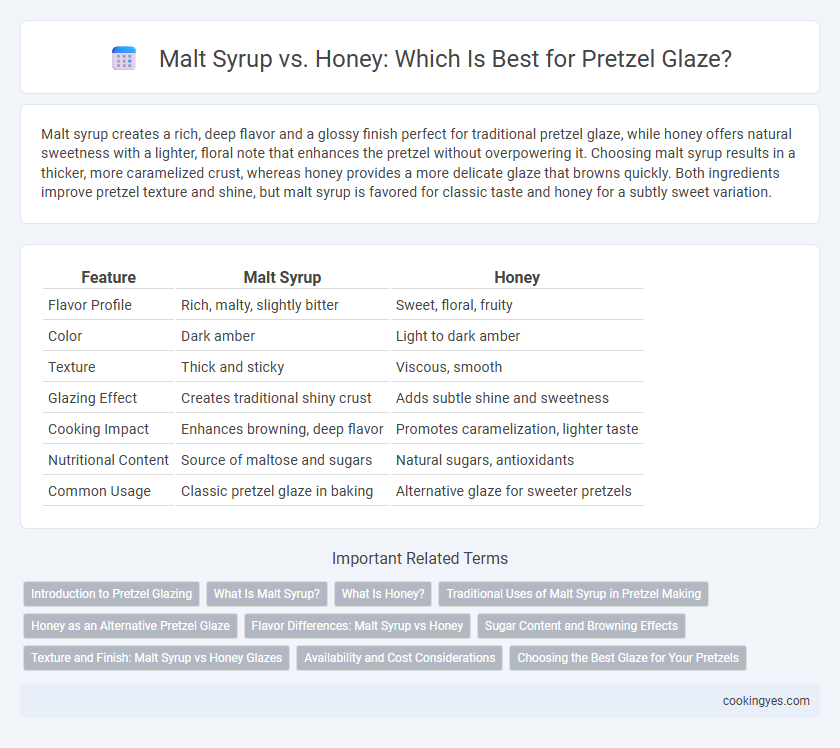Malt Syrup vs. Honey: Which Is Best for Pretzel Glaze?