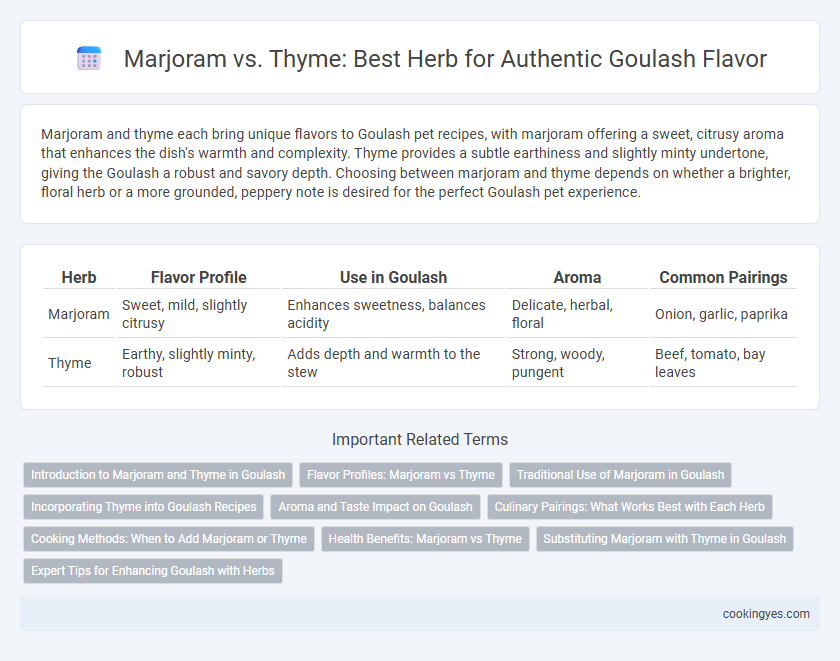 Marjoram vs. Thyme: Best Herb for Authentic Goulash Flavor
