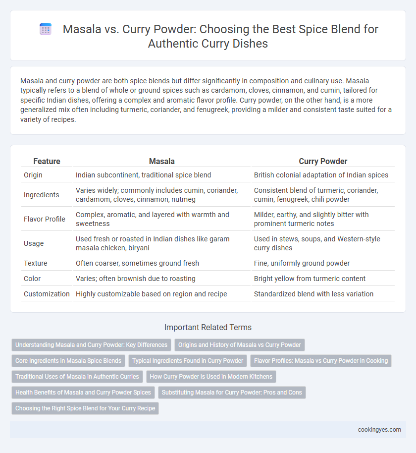 Masala vs. Curry Powder: Choosing the Best Spice Blend for Authentic Curry Dishes