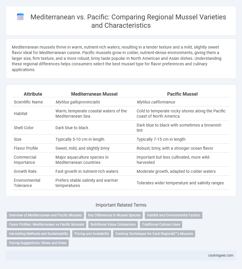 Mediterranean vs. Pacific: Comparing Regional Mussel Varieties and Characteristics