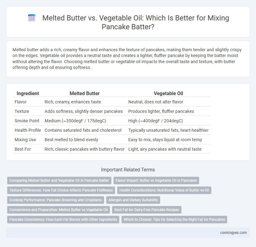 Melted Butter vs. Vegetable Oil: Which Is Better for Mixing Pancake Batter?