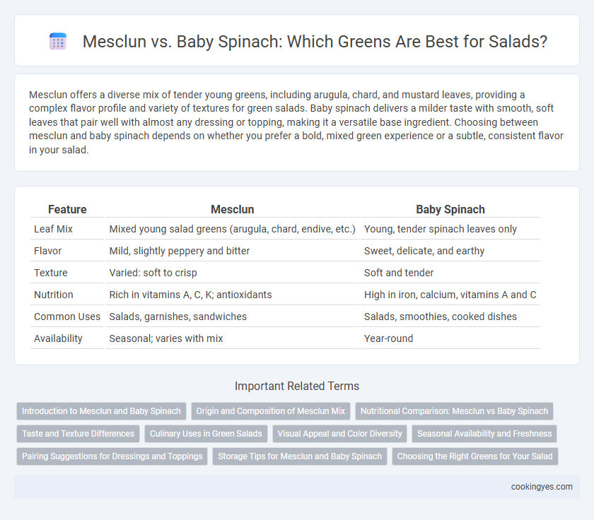 Mesclun vs. Baby Spinach: Which Greens Are Best for Salads?