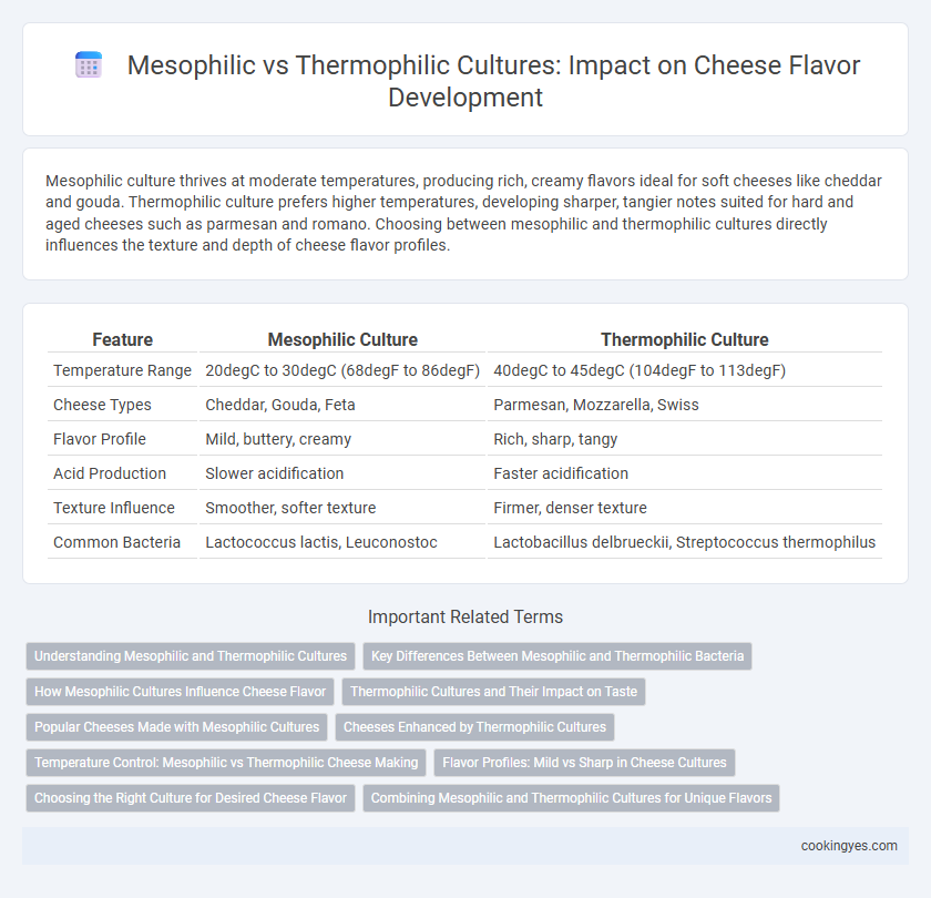 Mesophilic vs Thermophilic Cultures: Impact on Cheese Flavor Development