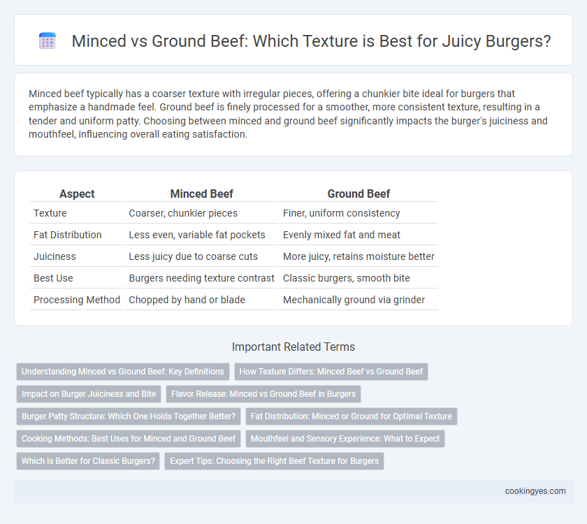 Minced vs Ground Beef: Which Texture is Best for Juicy Burgers?