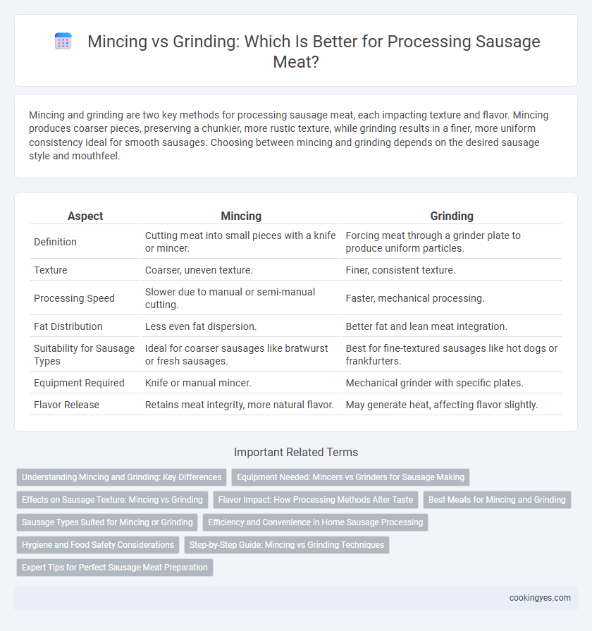 Mincing vs Grinding: Which Is Better for Processing Sausage Meat?