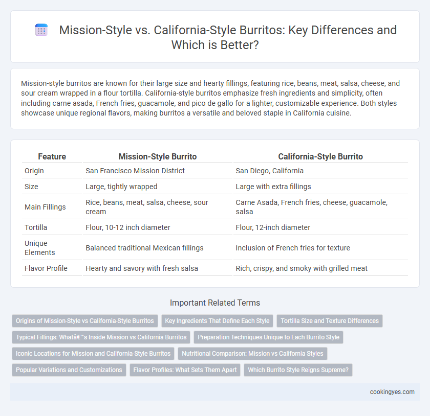 Mission-Style vs. California-Style Burritos: Key Differences and Which is Better?