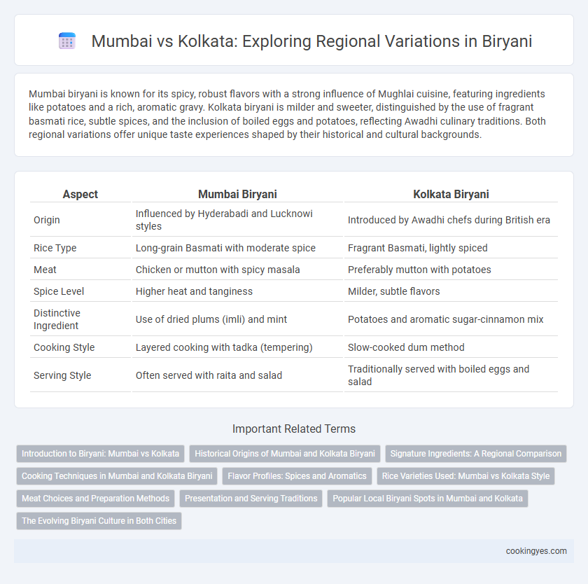 Mumbai vs Kolkata: Exploring Regional Variations in Biryani