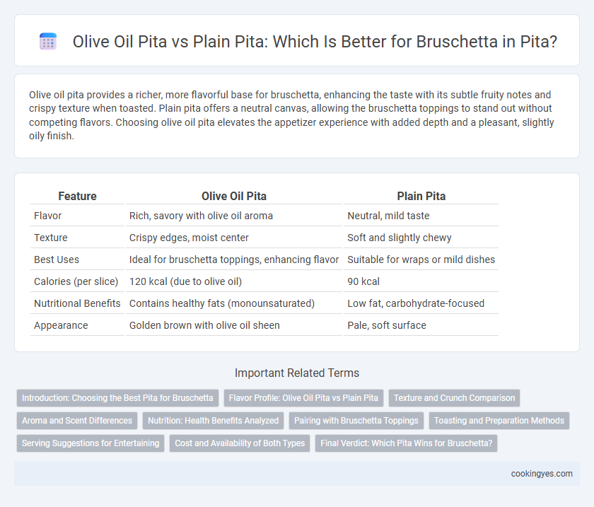 Olive Oil Pita vs Plain Pita: Which Is Better for Bruschetta in Pita?