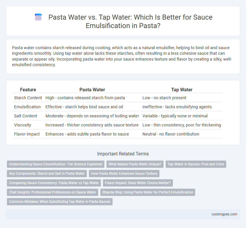 Pasta Water vs. Tap Water: Which Is Better for Sauce Emulsification in Pasta?