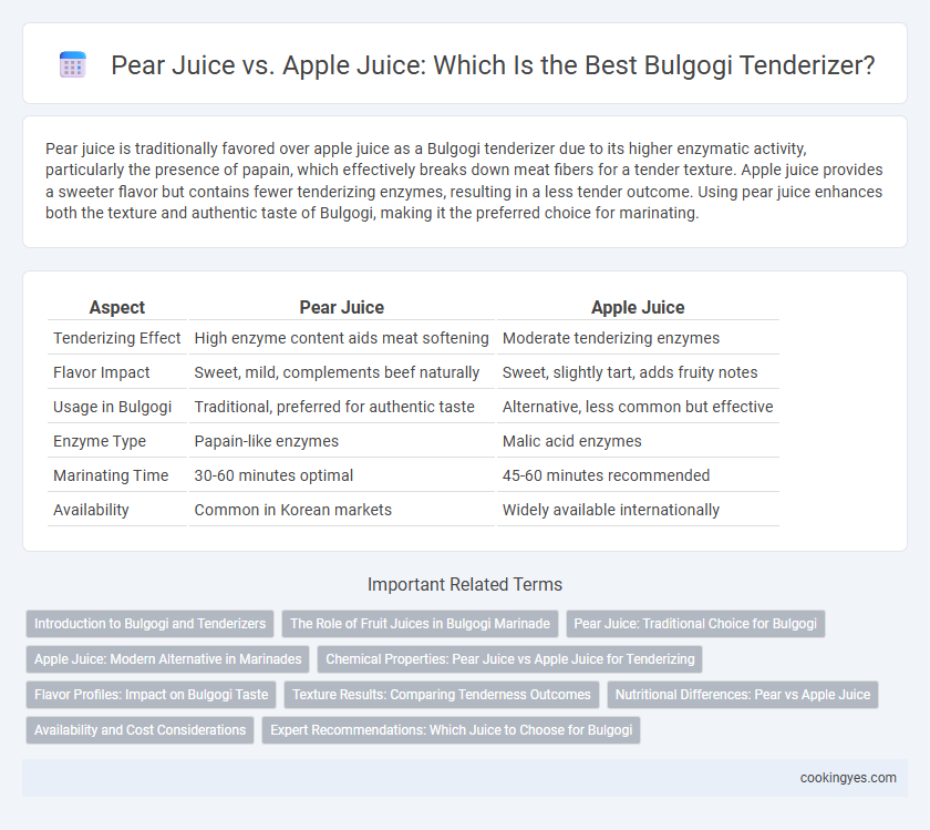 Pear Juice vs. Apple Juice: Which Is the Best Bulgogi Tenderizer?
