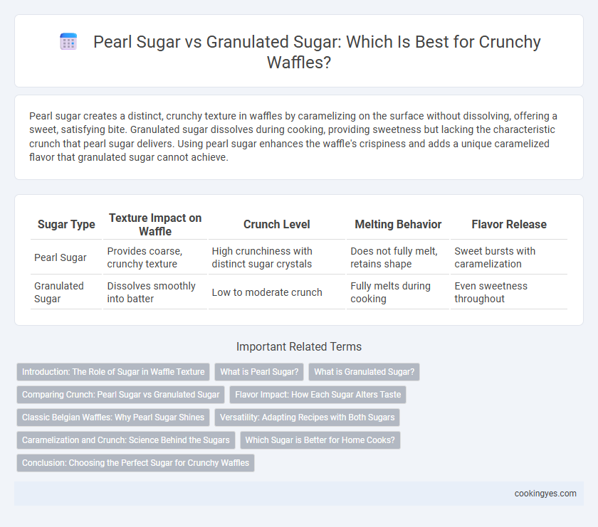 Pearl Sugar vs Granulated Sugar: Which Is Best for Crunchy Waffles?