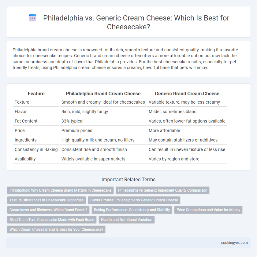 Philadelphia vs. Generic Cream Cheese: Which Is Best for Cheesecake?