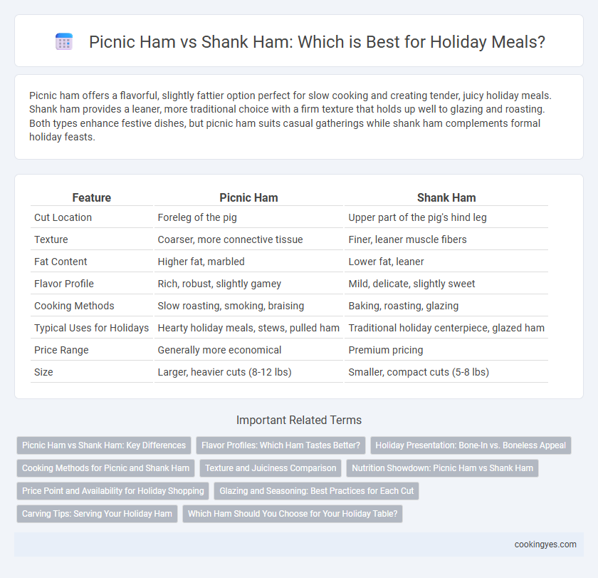 Picnic Ham vs Shank Ham: Which is Best for Holiday Meals?
