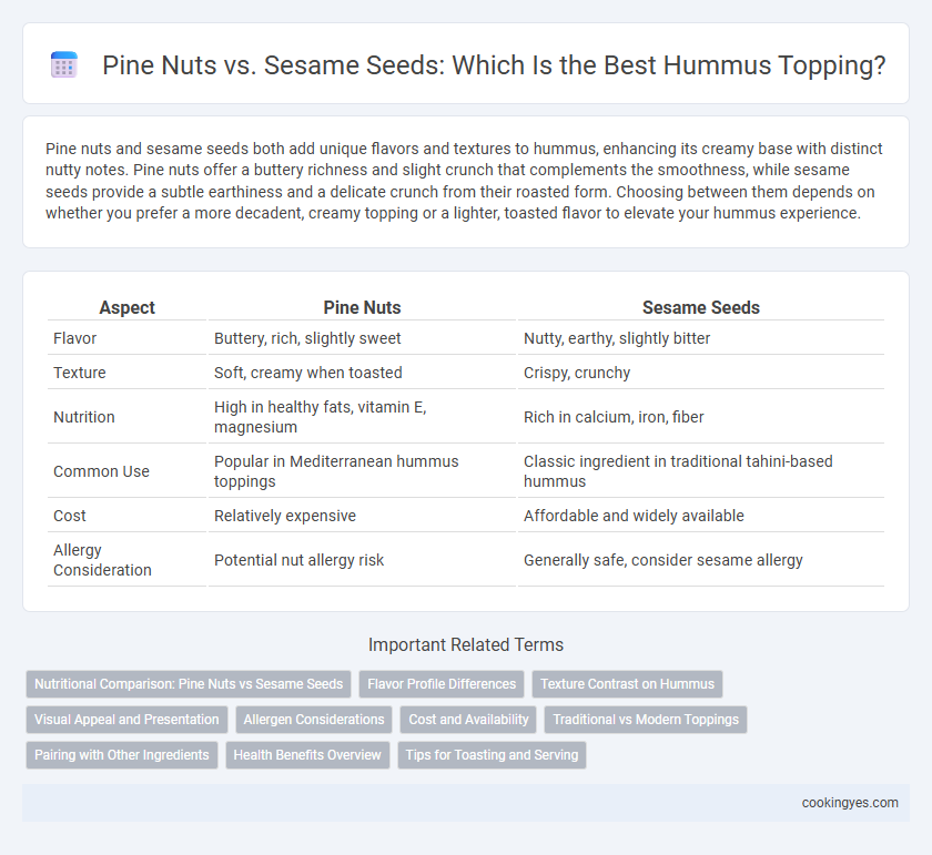Pine Nuts vs. Sesame Seeds: Which Is the Best Hummus Topping?