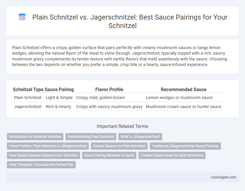 Plain Schnitzel vs. Jagerschnitzel: Best Sauce Pairings for Your Schnitzel
