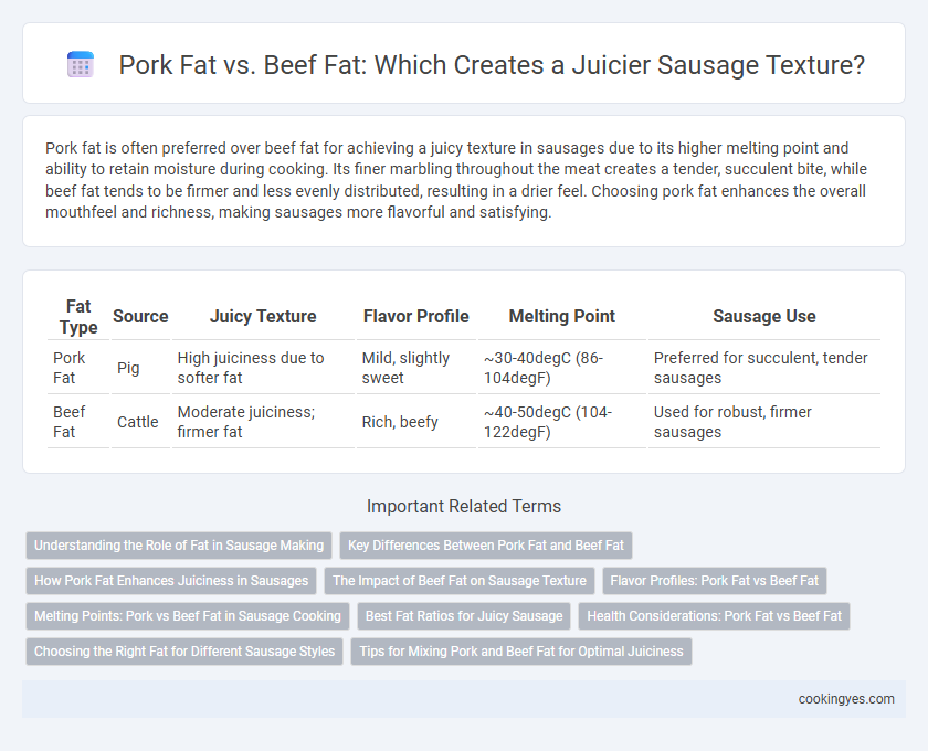 Pork Fat vs. Beef Fat: Which Creates a Juicier Sausage Texture?