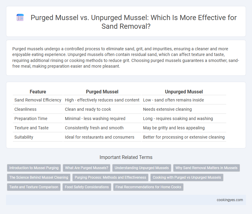 Purged Mussel vs. Unpurged Mussel: Which Is More Effective for Sand Removal?