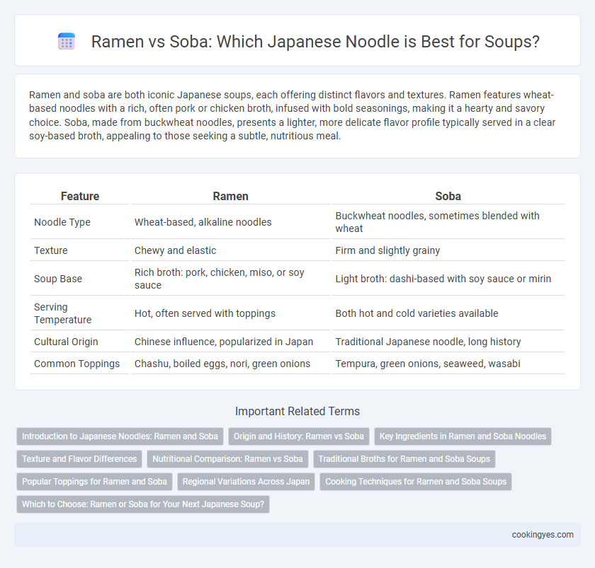 Ramen vs Soba: Which Japanese Noodle is Best for Soups?