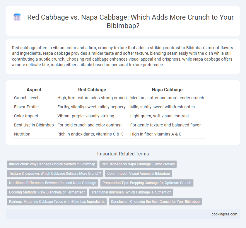 Red Cabbage vs. Napa Cabbage: Which Adds More Crunch to Your Bibimbap?