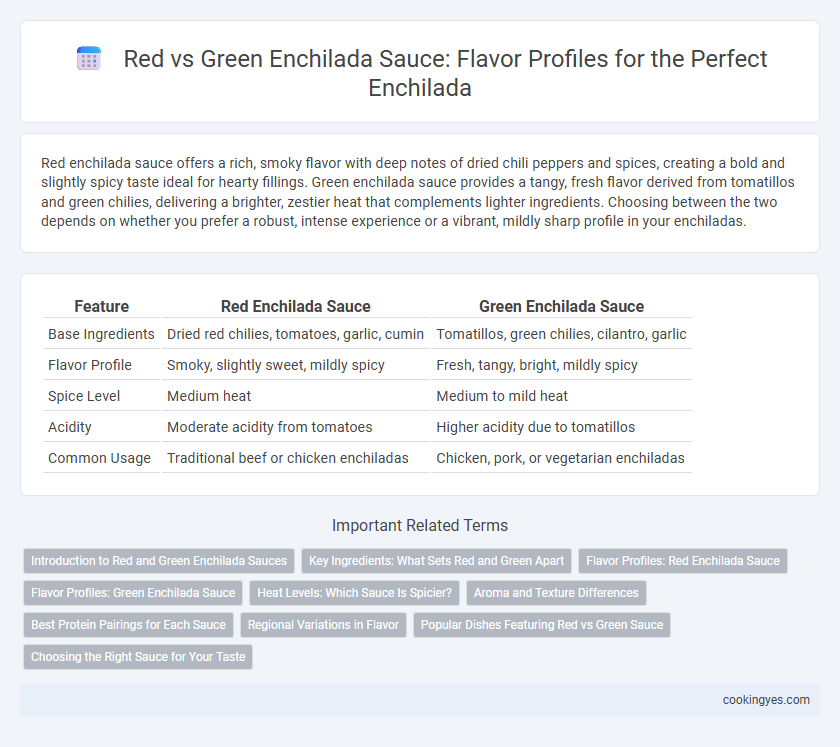 Red vs Green Enchilada Sauce: Flavor Profiles for the Perfect Enchilada