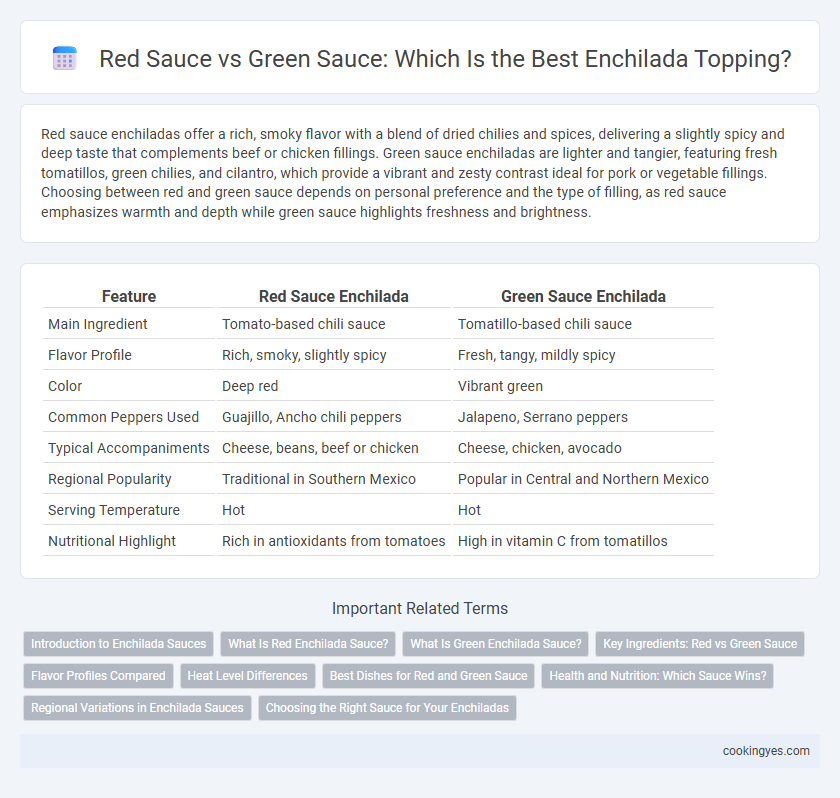Red Sauce vs Green Sauce: Which Is the Best Enchilada Topping?