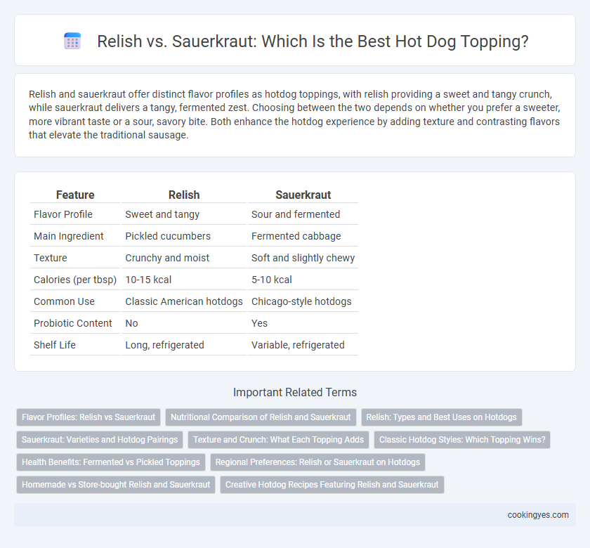 Relish vs. Sauerkraut: Which Is the Best Hot Dog Topping?
