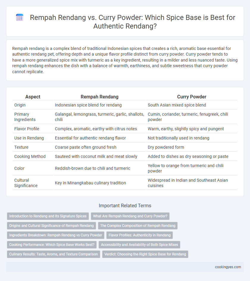 Rempah Rendang vs. Curry Powder: Which Spice Base is Best for Authentic Rendang?
