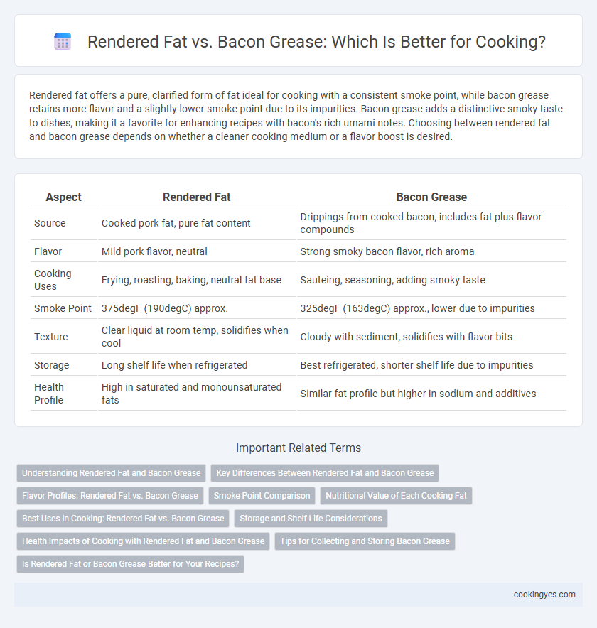 Rendered Fat vs. Bacon Grease: Which Is Better for Cooking?