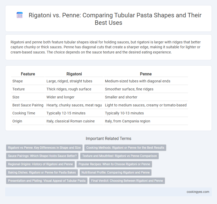Rigatoni vs. Penne: Comparing Tubular Pasta Shapes and Their Best Uses