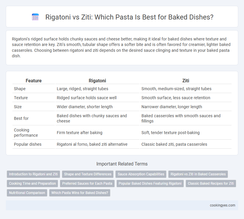 Rigatoni vs Ziti: Which Pasta Is Best for Baked Dishes?