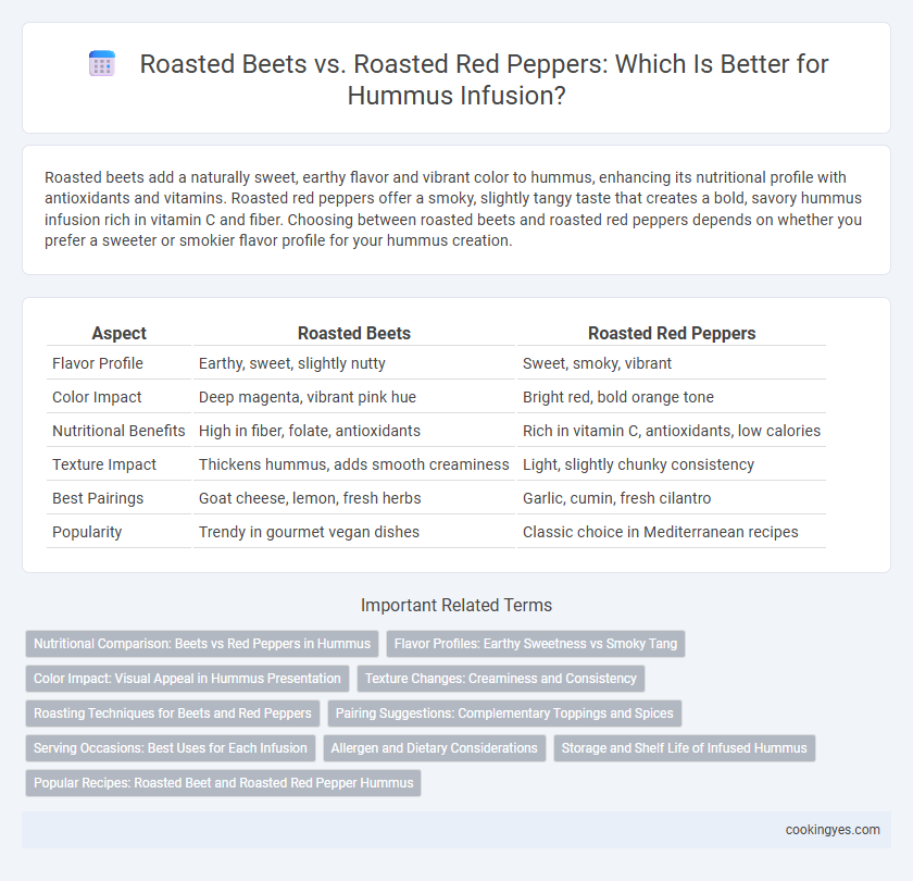 Roasted Beets vs. Roasted Red Peppers: Which Is Better for Hummus Infusion?