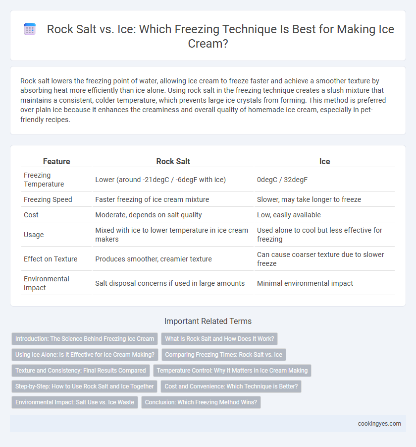 Rock Salt vs. Ice: Which Freezing Technique Is Best for Making Ice Cream?