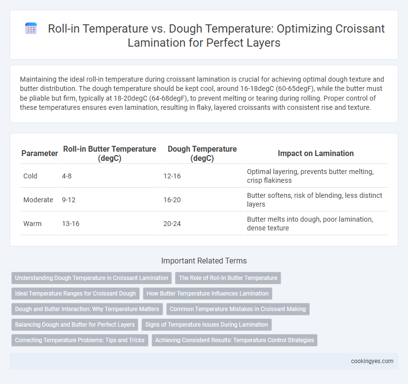 Roll-in Temperature vs. Dough Temperature: Optimizing Croissant Lamination for Perfect Layers
