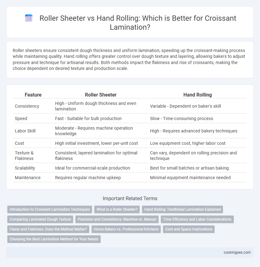 Roller Sheeter vs Hand Rolling: Which is Better for Croissant Lamination?