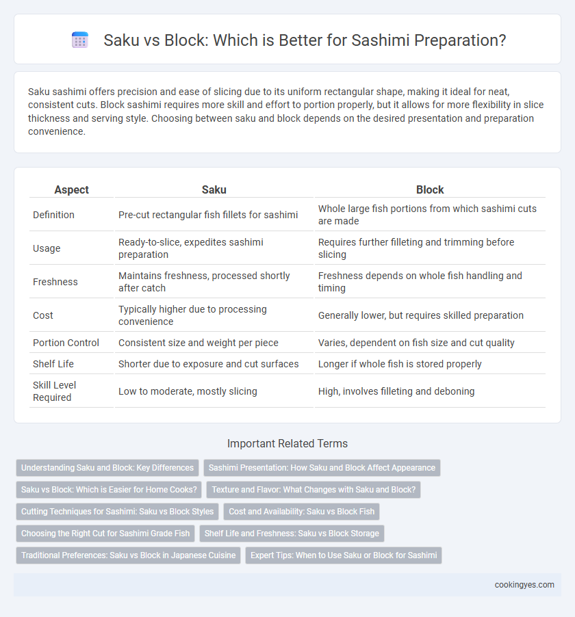 Saku vs Block: Which is Better for Sashimi Preparation?