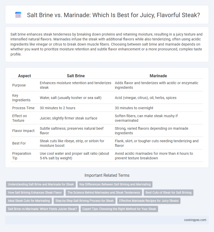 Salt Brine vs. Marinade: Which Is Best for Juicy, Flavorful Steak?