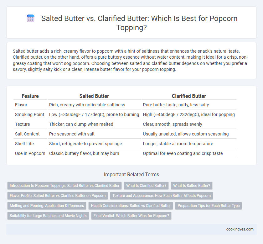 Salted Butter vs. Clarified Butter: Which Is Best for Popcorn Topping?