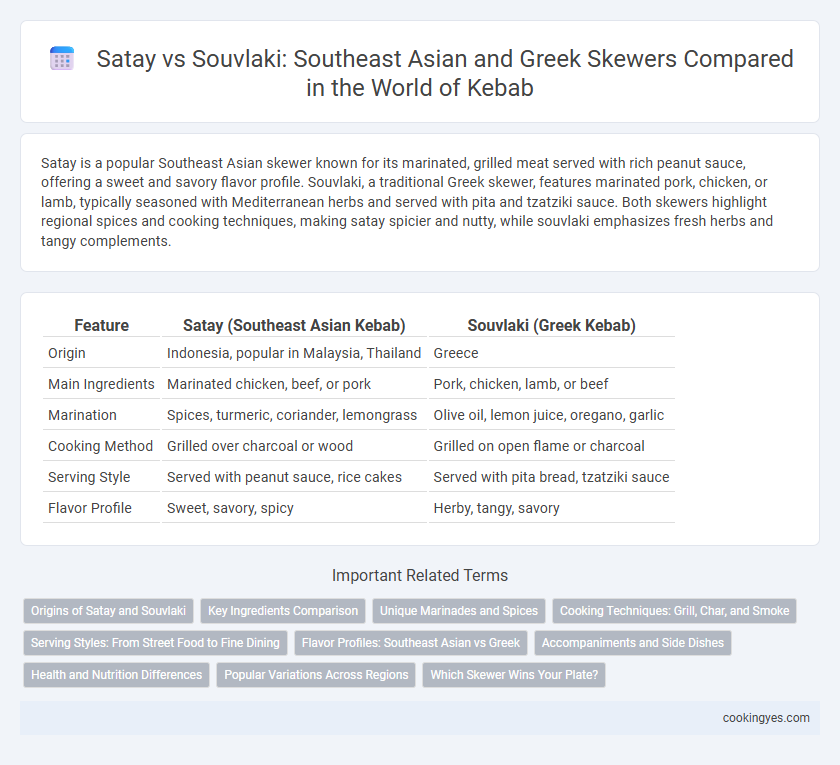 Satay vs Souvlaki: Southeast Asian and Greek Skewers Compared in the World of Kebab