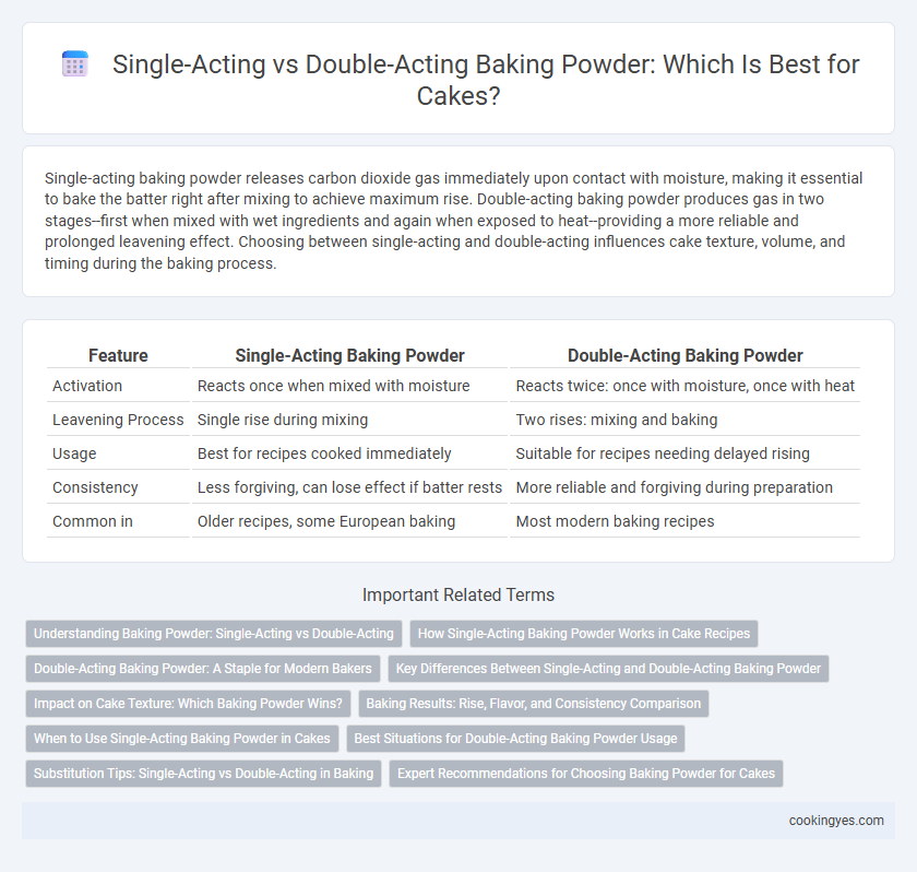 Single-Acting vs Double-Acting Baking Powder: Which Is Best for Cakes?
