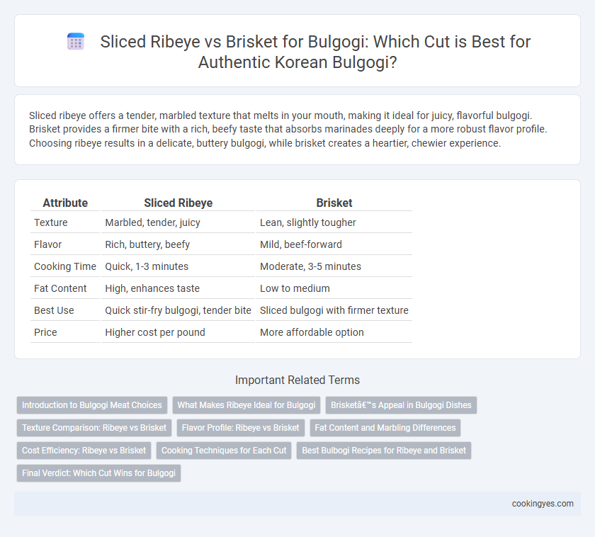 Sliced Ribeye vs Brisket for Bulgogi: Which Cut is Best for Authentic Korean Bulgogi?
