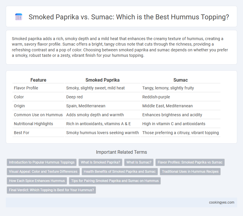 Smoked Paprika vs. Sumac: Which is the Best Hummus Topping?
